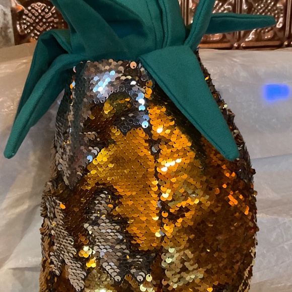 CHRISTMAS PINEAPPLE  SHINY  TWO   DECORATIONS - Picture 7 of 8